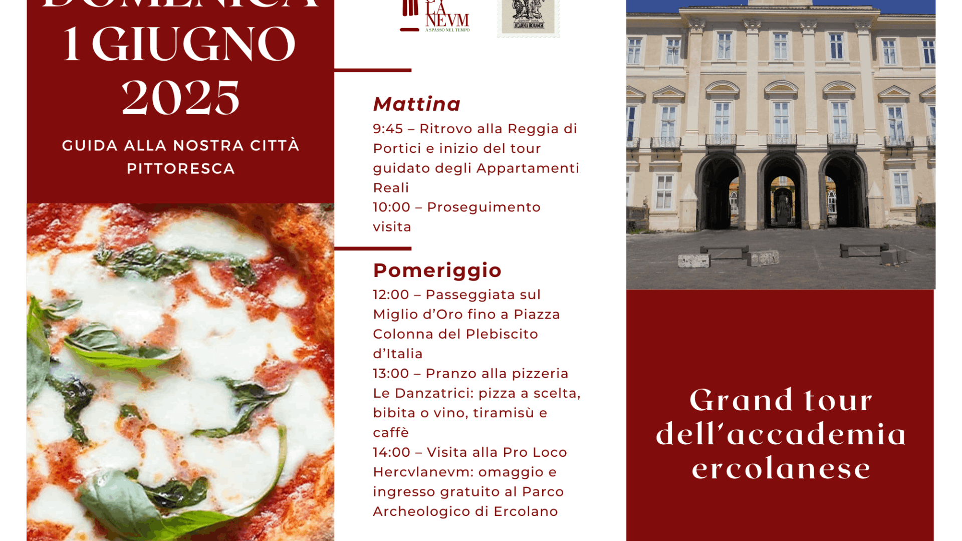 Grand Tour dell’Accademia Ercolanese: un viaggio tra storia, arte e sapori borbonici 